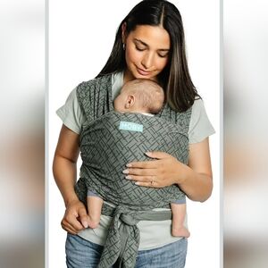 Moby Wrap  - Olive Etch Print - Lightly Used